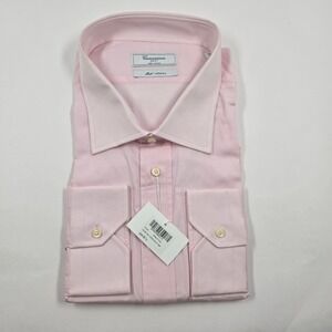 Camicissima Verona Slim Fit Dress Shirt – 100% Cotton – Light Pink – Size 20½ /